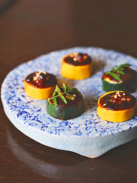 ズッキーニの肉味噌田楽 のレシピ 作り方 Elle Gourmet エル グルメ