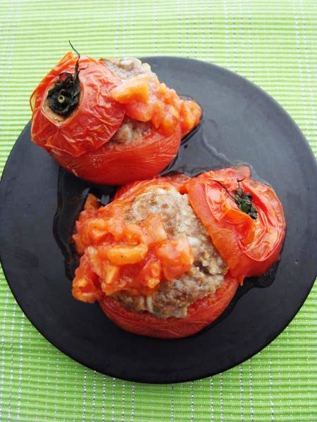 トマトの肉詰め焼き のレシピ・作り方｜ELLE gourmet [エル・グルメ]