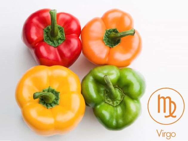Bell pepper, Vegan nutrition, Green, Whole food, Yellow, Natural foods, Ingredient, Produce, Vegetable, Food, 
