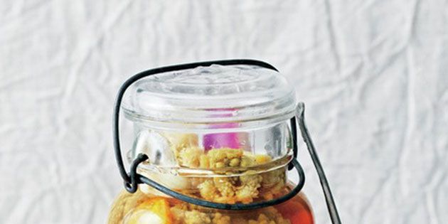 Food, Produce, Food storage containers, Mason jar, Food storage, Home accessories, Flowering plant, Lid, Preserved food, Potpourri, 