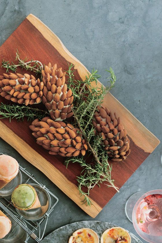 Conifer cone, Natural material, Cuisine, Dish, Ingredient, Finger food, Recipe, Pine family, Plate, Meal, 