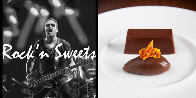 Guitarist, Guitar, Musical instrument, String instrument, Musician, Dishware, String instrument accessory, Plucked string instruments, Sweetness, Chocolate, 