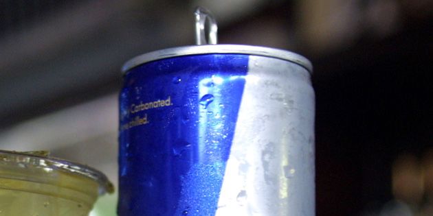 Aluminum can, Logo, Electric blue, Majorelle blue, Beverage can, Drink, Tin can, Cobalt blue, Tin, Metal, 