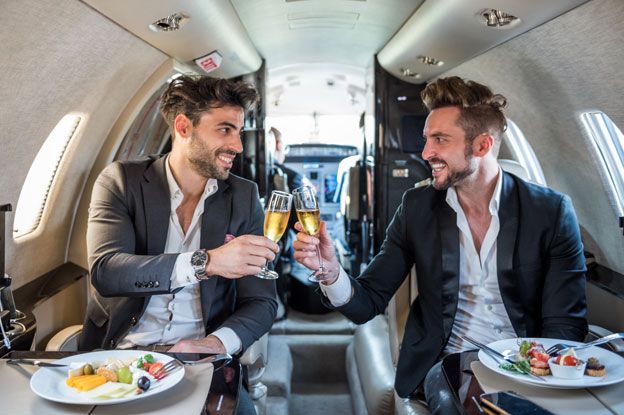Luxury vehicle, Airline, Eating, Photography, Air travel, Vehicle, Food, À la carte food, Meal, Business jet, 