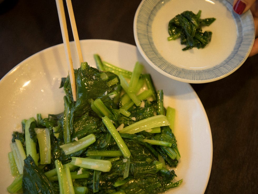 Food, Dish, Cuisine, Kai-lan, Leaf vegetable, Vegetable, Ingredient, Water spinach, Vegetarian food, Namul, 