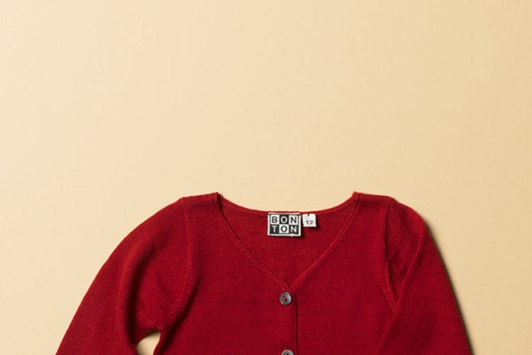 Product, Sleeve, Collar, Textile, Text, Red, White, Pattern, Baby & toddler clothing, Carmine, 