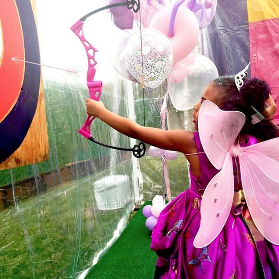 Pink, Purple, Dress, Magenta, Plant, Photography, Balloon, Happy, Butterfly, Child, 