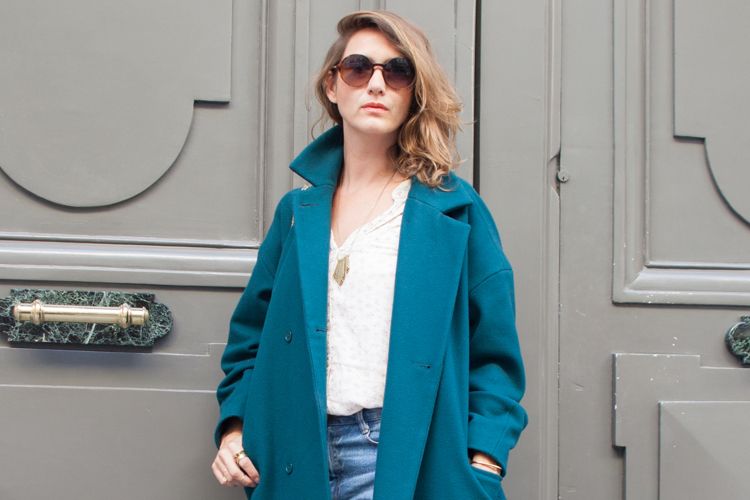 Clothing, Blue, Sleeve, Coat, Textile, Joint, Outerwear, Teal, Turquoise, Style, 