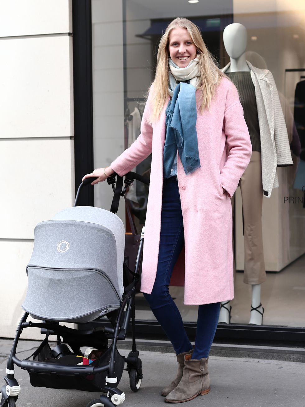 Clothing, Product, Coat, Baby carriage, Outerwear, Style, Baby Products, Overcoat, Street fashion, Fashion, 