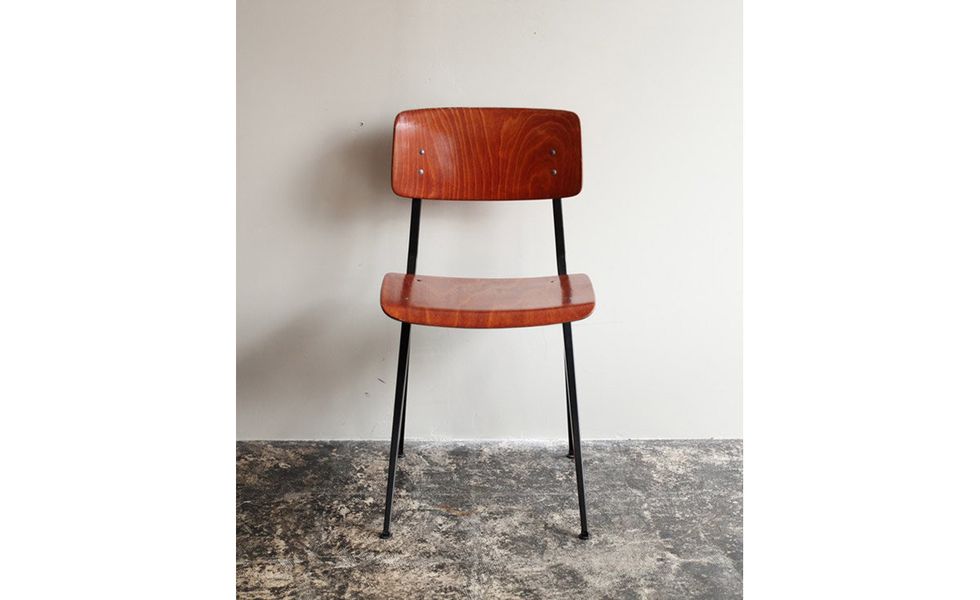 Furniture, Bar stool, Chair, Orange, Beige, Stool, Wood, Plywood, Metal, 