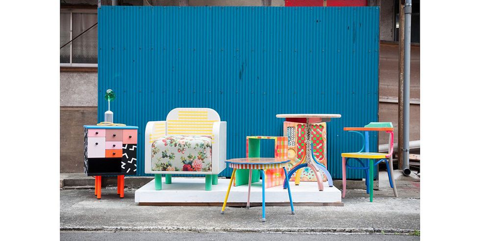 Blue, Furniture, Green, Turquoise, Red, Chair, Orange, Yellow, Table, Design, 