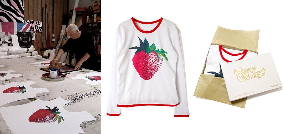 White, Clothing, Product, Red, T-shirt, Pineapple, Sleeve, Font, Fruit, Fashion, 