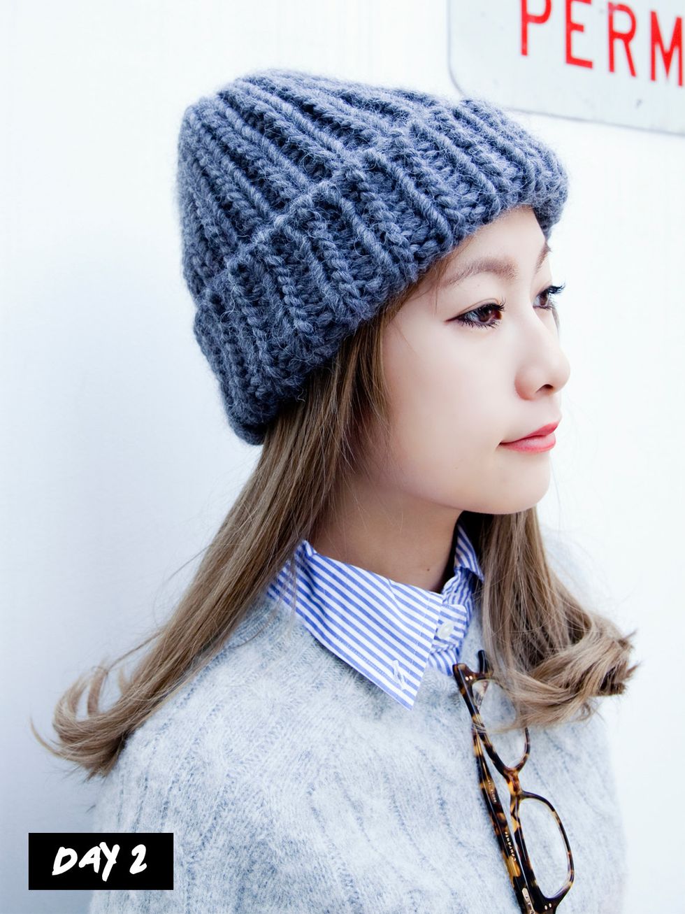 Blue, Lip, Textile, Style, Headgear, Wool, Winter, Street fashion, Electric blue, Knit cap, 