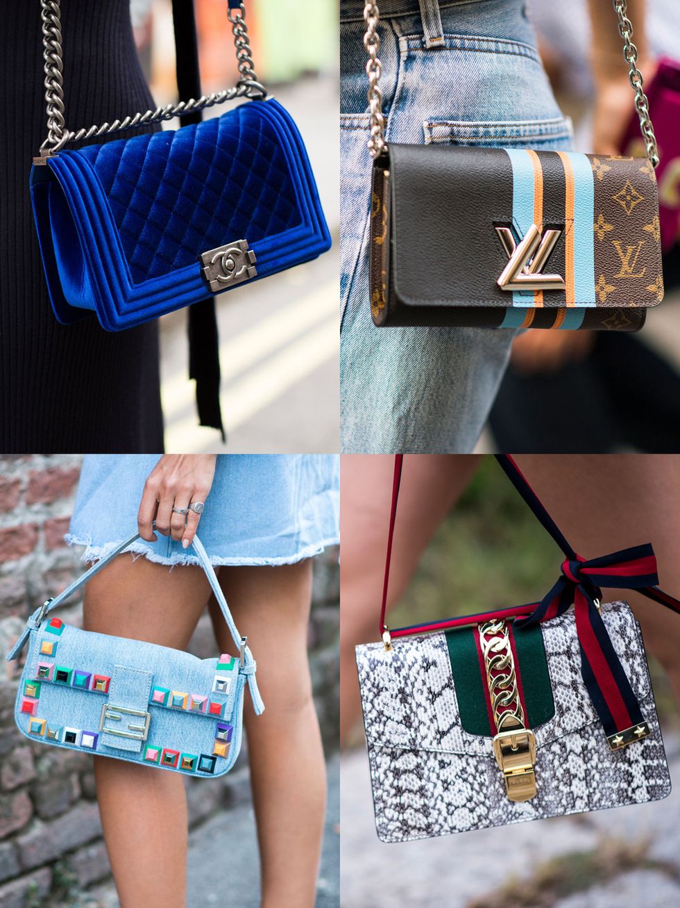 Blue, Bag, Denim, Pattern, Textile, White, Style, Fashion accessory, Electric blue, Fashion, 