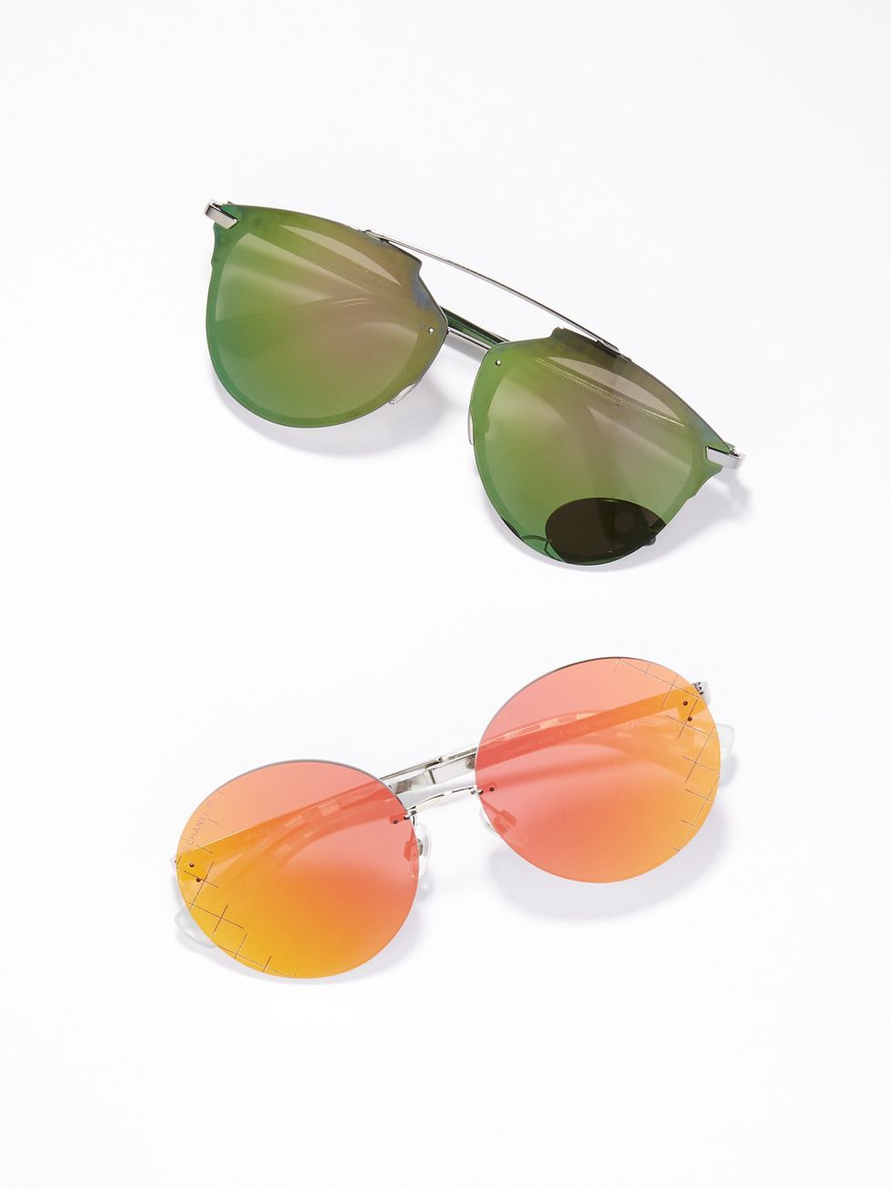 Eyewear, Vision care, Product, Glasses, Brown, Green, Yellow, Sunglasses, Glass, Photograph, 