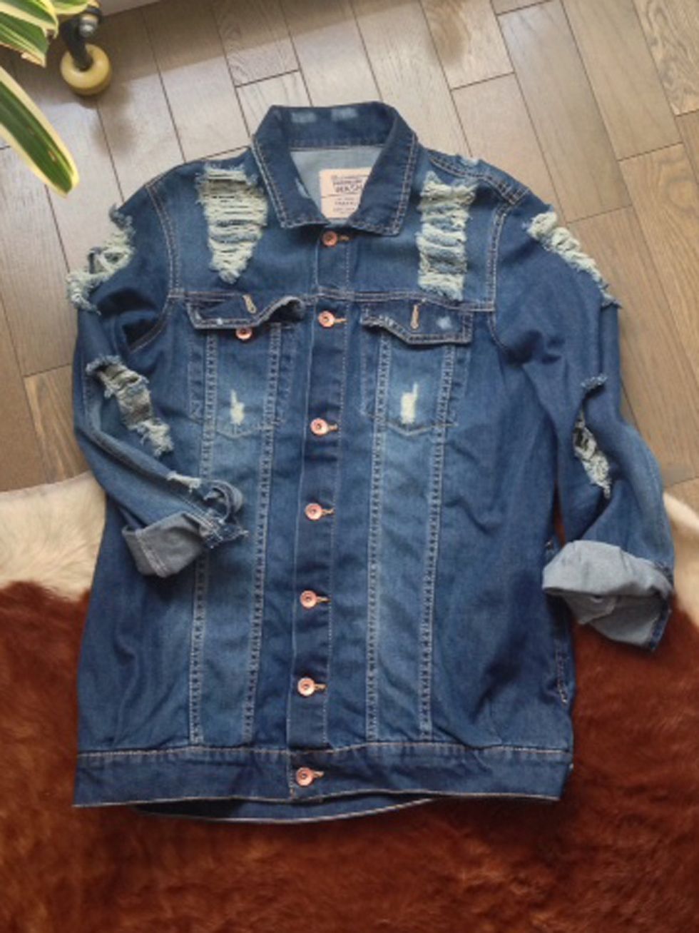 Clothing, Blue, Product, Collar, Sleeve, Textile, Outerwear, Denim, Jacket, Pattern, 