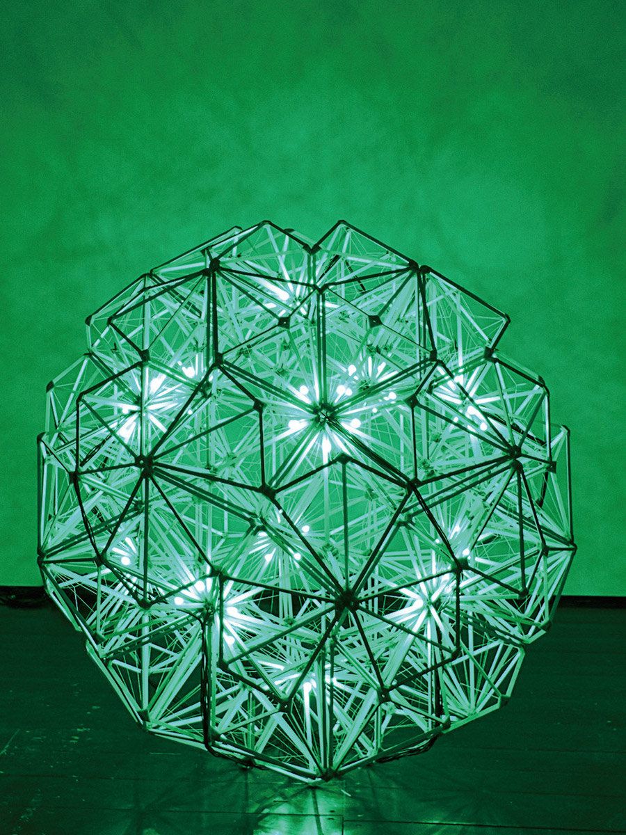 Green, Sphere, Pattern, Design, Symmetry, Triangle, Architecture, Circle, Glass, Ball, 
