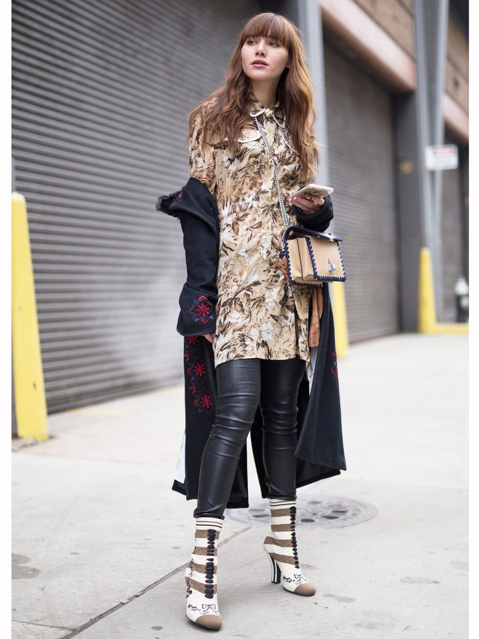 Clothing, Brown, Textile, Joint, Outerwear, Street fashion, Style, Knee, Fashion accessory, Fashion, 