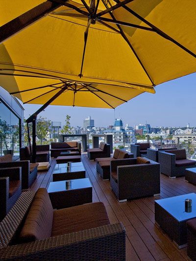 Umbrella, Outdoor furniture, Shade, Roof, Outdoor table, Outdoor structure, Patio, Couch, Coffee table, studio couch, 