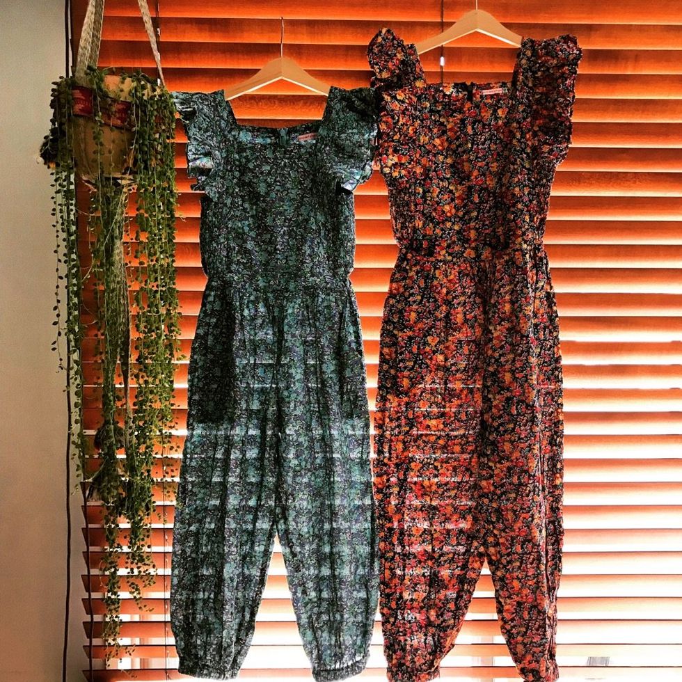 Textile, Orange, Clothes hanger, One-piece garment, Day dress, Fashion design, Pattern, 