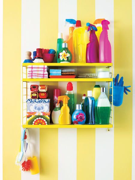 Yellow, Shelving, Bottle, Household supply, Plastic bottle, Plastic, Bottle cap, Paint, Collection, Freezer, 