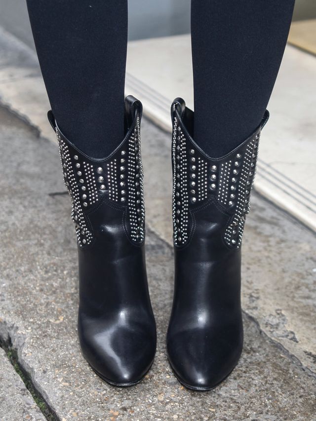 Fashion, Black, Material property, Boot, Leather, Fashion design, Silver, Costume accessory, Synthetic rubber, Knee-high boot, 