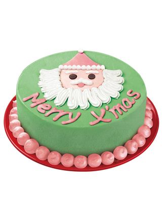 インパクト大のサンタ顔ケーキでクリスマスを祝おう