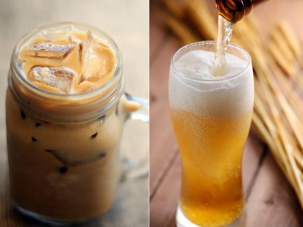 Drink, Food, Iced coffee, Frappé coffee, Milkshake, Teh tarik, Ingredient, Beer cocktail, Vietnamese iced coffee, Coffee, 