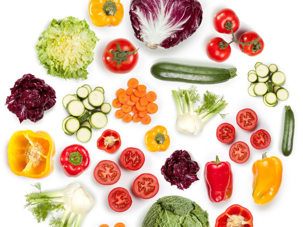 Food group, Natural foods, Vegetable, Vegan nutrition, Ingredient, Whole food, Leaf vegetable, Produce, Dishware, Tomato, 