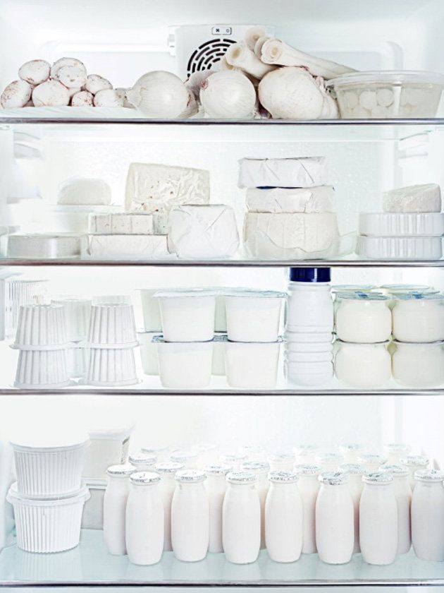 Shelf, White, Food storage containers, Shelving, Furniture, Room, Tableware, Porcelain, Major appliance, Dishware, 