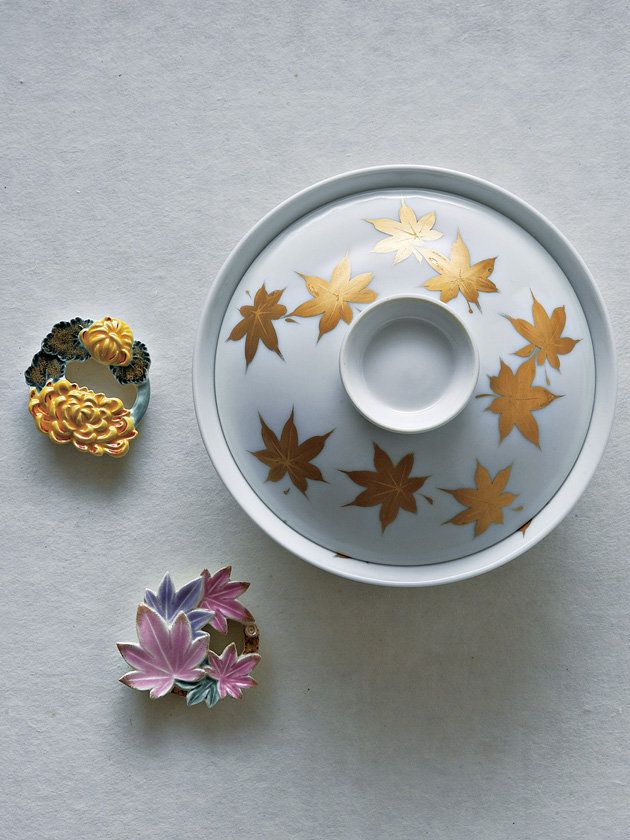 Serveware, Dishware, Yellow, Porcelain, Jewellery, Teacup, Brooch, Circle, Cup, Still life photography, 