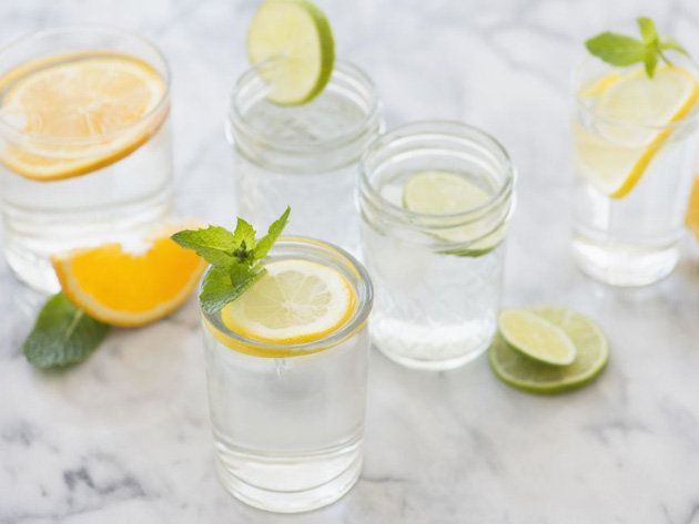 Green, Drink, Lemon, Citrus, Liquid, Ingredient, Fruit, Glass, Produce, Classic cocktail, 