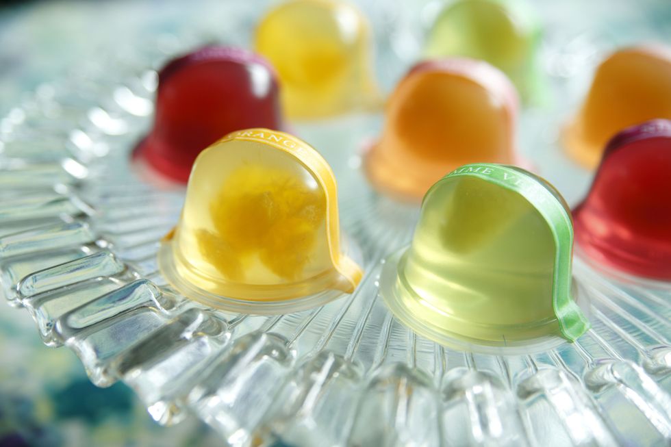Yellow, Colorfulness, Gelatin, Candy, Dietary supplement, Medicine, Food additive, Confectionery, Jell-o, Pharmaceutical drug, 