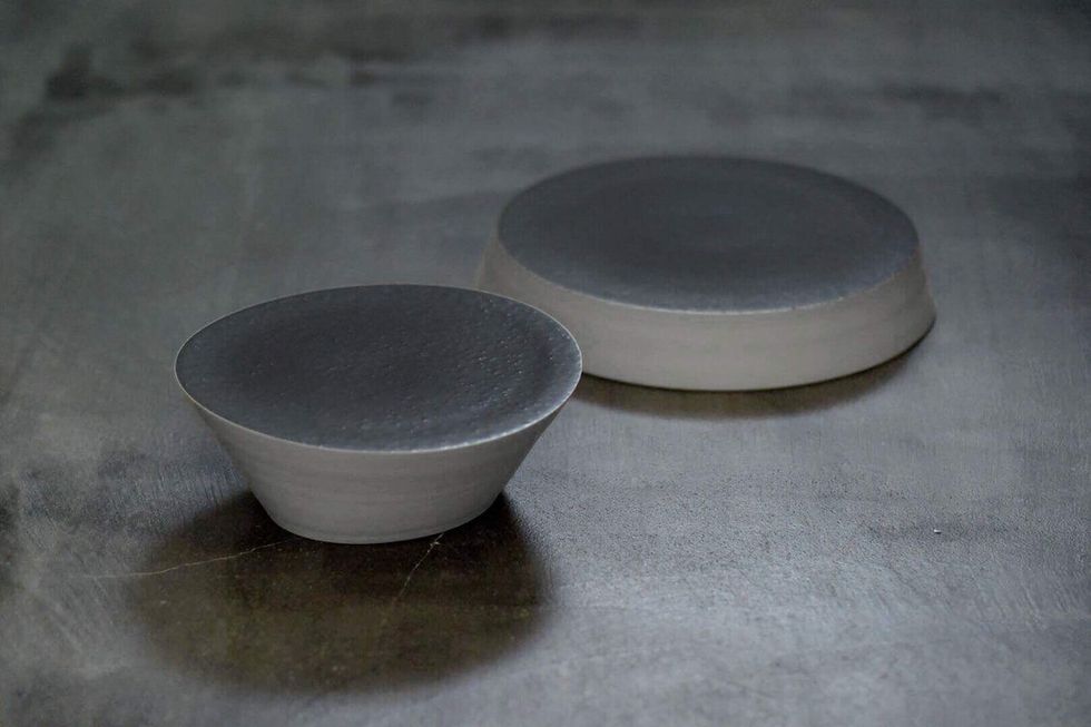 Grey, Composite material, Serveware, Still life photography, Mixing bowl, Pottery, 