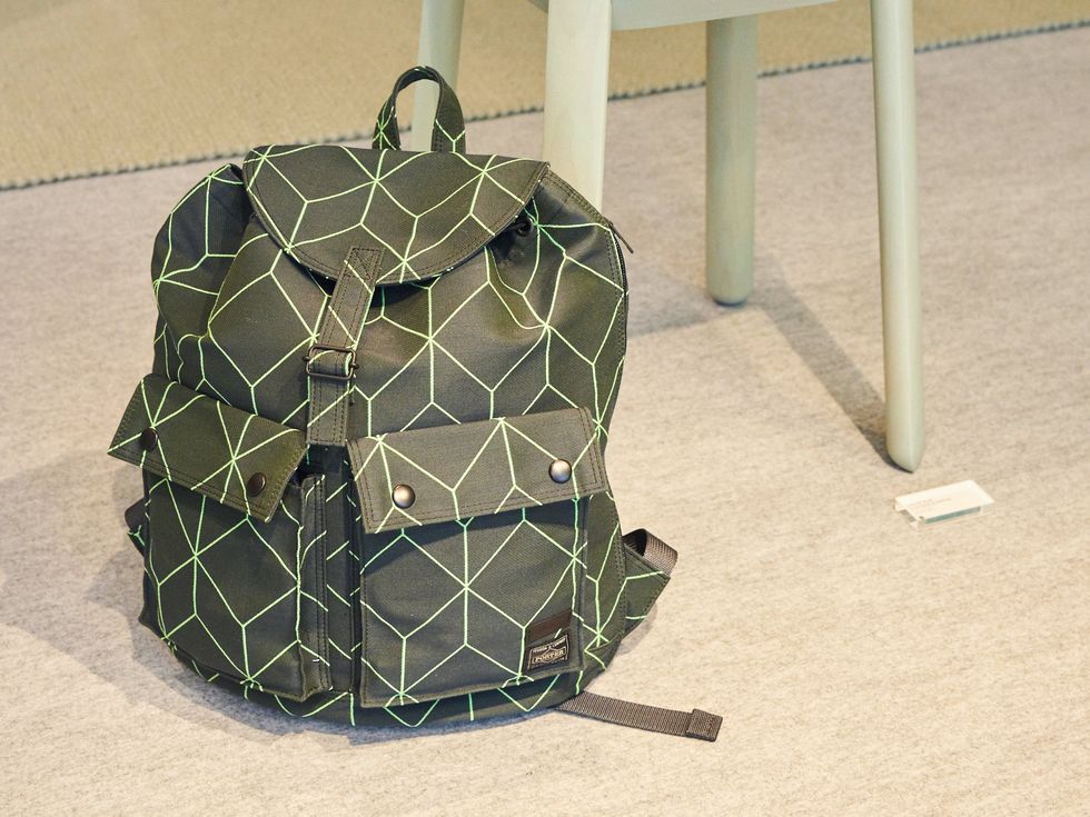 Backpack, Bag, Pattern, Design, Hand luggage, Baggage, Camouflage, Outerwear, Luggage and bags, Net, 