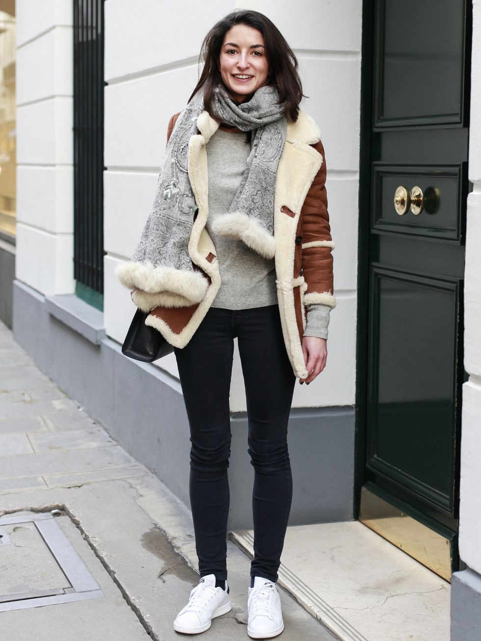 Clothing, Brown, Product, Shoulder, Textile, Outerwear, Standing, White, Door, Style, 