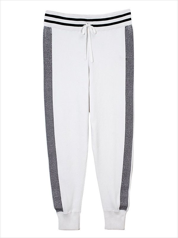 Textile, White, Black, Grey, Active pants, Pocket, Silver, Fashion design, Silk, Suit trousers, 