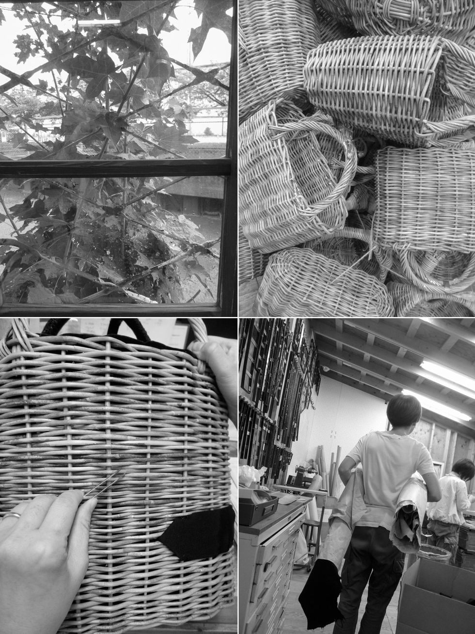 Monochrome, Monochrome photography, Basket, Black-and-white, Back, Wicker, Home accessories, Storage basket, Backpack, 