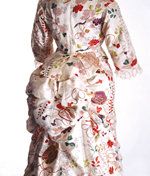 Clothing, Day dress, Dress, Robe, Sleeve, Gown, Pink, Trench coat, Outerwear, Textile, 