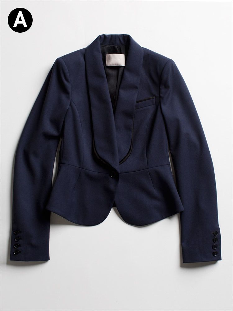 Collar, Sleeve, Textile, Coat, Outerwear, White, Blazer, Fashion, Black, Electric blue, 