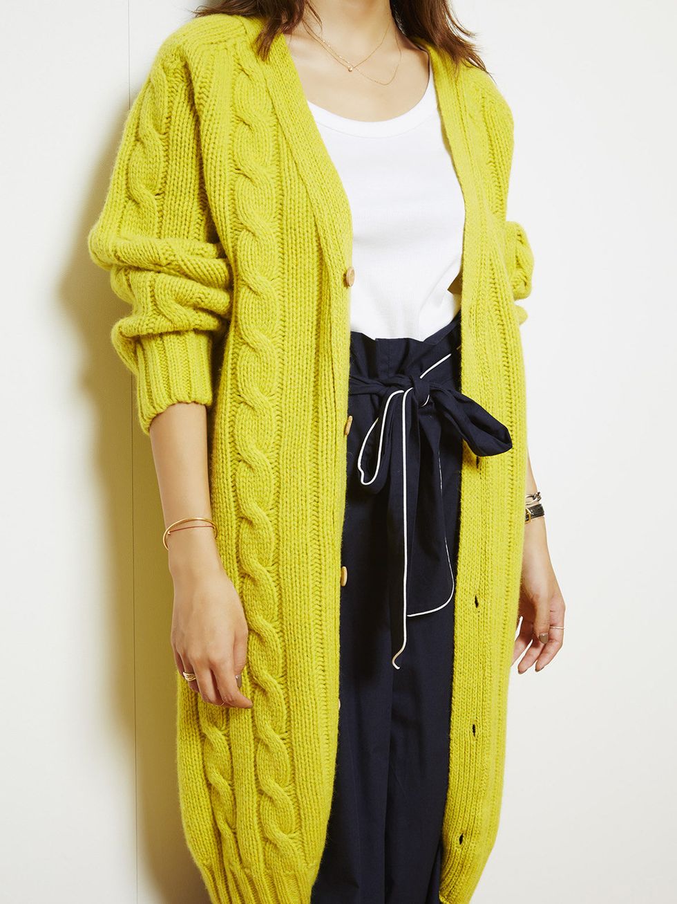 Yellow, Sleeve, Textile, Wool, Fashion, Woolen, Cardigan, Pattern, Wrap, Beige, 