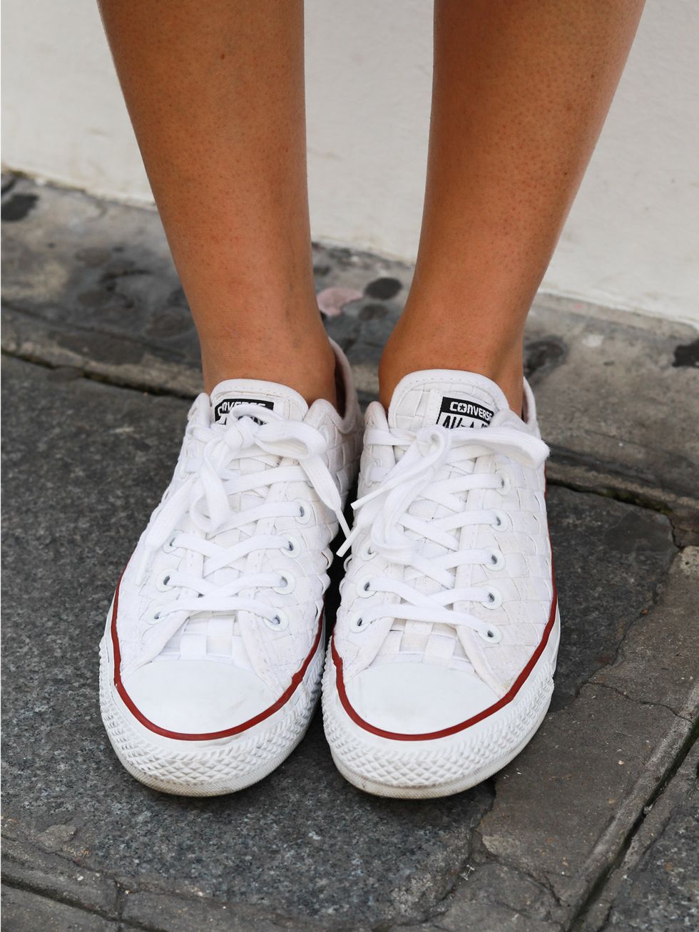 Footwear, Shoe, Human leg, Red, White, Style, Carmine, Athletic shoe, Sneakers, Fashion, 