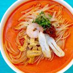 Dish, Food, Cuisine, Noodle soup, Noodle, Curry chicken noodles, Ramen, Curry mee, Ingredient, Kalguksu, 