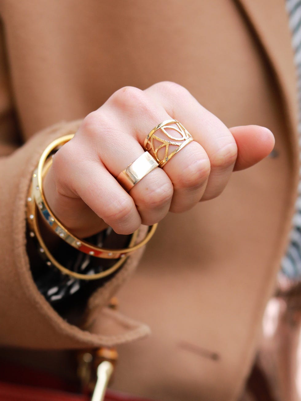 Finger, Nail, Hand, Ring, Fashion accessory, Bangle, Jewellery, Arm, Fashion, Wrist, 