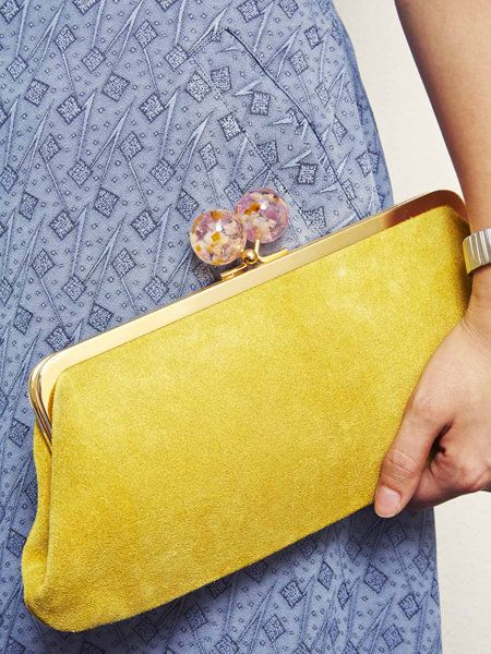 Yellow, Textile, Pattern, Wrist, Nail, Material property, Wallet, Watch, Bracelet, Shoulder bag, 