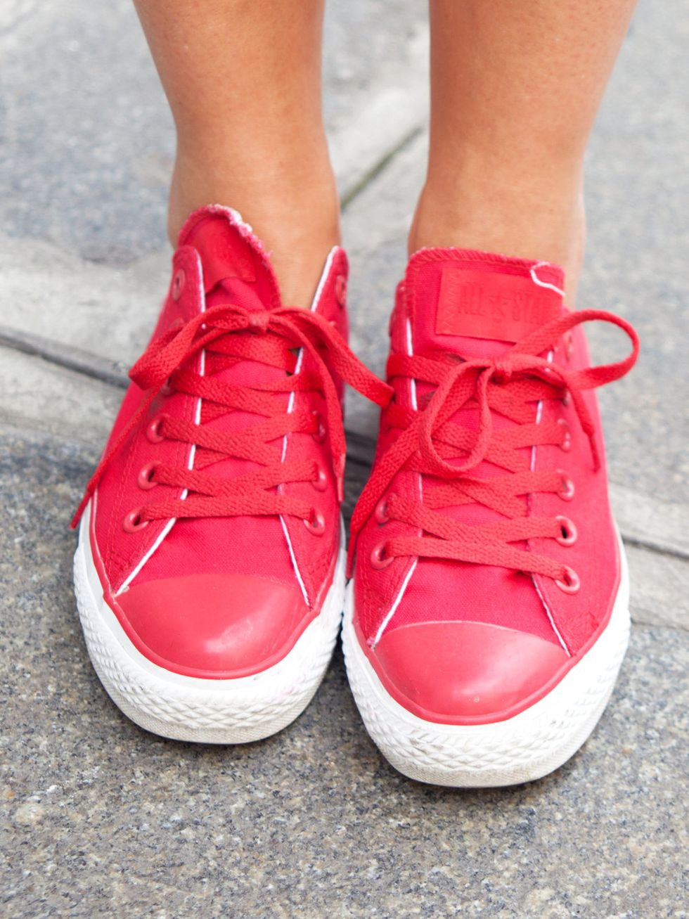 Footwear, Shoe, Red, White, Human leg, Pink, Style, Carmine, Sneakers, Magenta, 