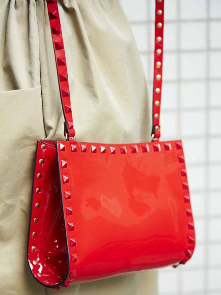 Red, Bag, Textile, White, Pattern, Style, Fashion accessory, Shoulder bag, Carmine, Fashion, 