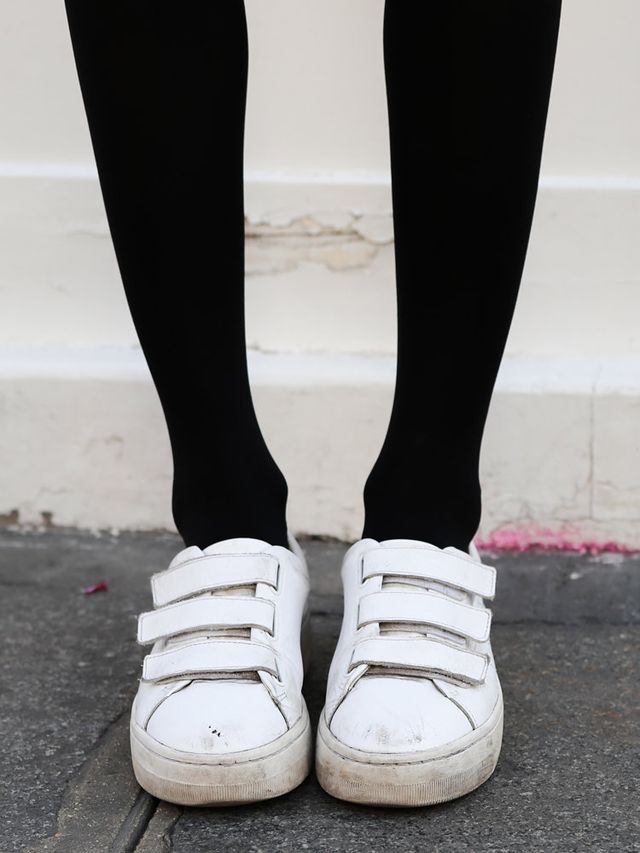 Footwear, Shoe, Human leg, Standing, White, Style, Fashion, Black, Grey, Monochrome, 