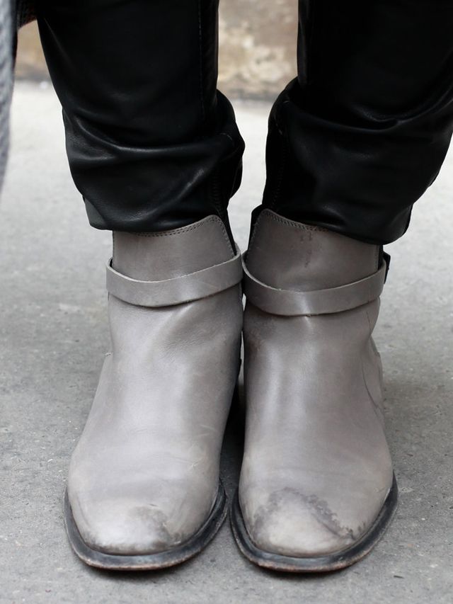 Footwear, Shoe, White, Style, Boot, Fashion, Grey, Leather, Silver, Knee-high boot, 