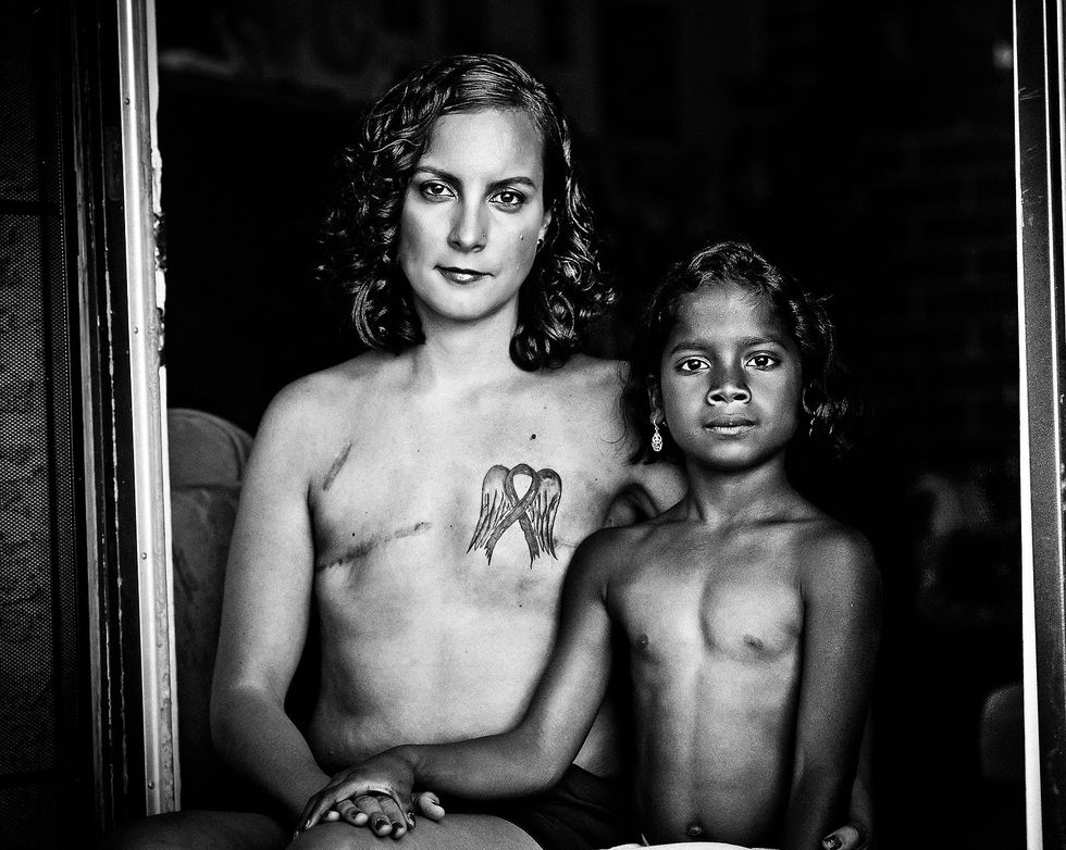 Photograph, People, Black-and-white, Barechested, Monochrome, Monochrome photography, Photography, Human, Chest, Child, 
